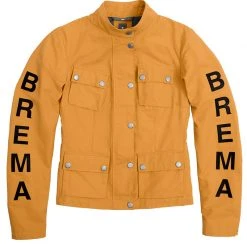 Tessuto Giacca Donna Brema Silver Vase Giallo