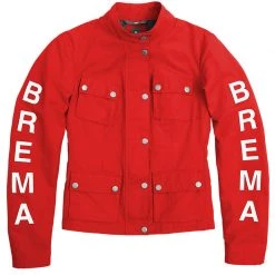 Tessuto Giacca Donna Brema Silver Vase Rosso