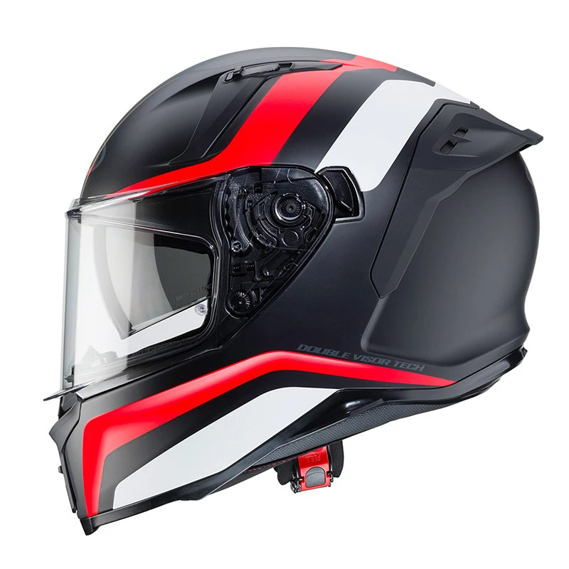Policarbonato Casco Caberg Avalon Blast Nero Bianco Rosso 2 Policarbonato Casco Caberg Avalon Blast Nero Bianco Rosso - immagine 2