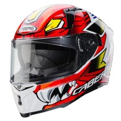 Policarbonato Casco Caberg Avalon Giga Bianco Rosso Giallo