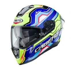 Fibra Casco Caberg Drift Evo Lb29 Nero Giallo Fluo Blu