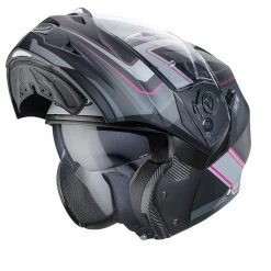 Policarbonato Casco Modulare Caberg Duke 2 Tour Rosa Argento