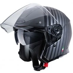 Fibra Casco Caberg Flyon Bakari Grigio Nero -Caberg||Cardo||Brema shop caberg flyonbakari grigio 4