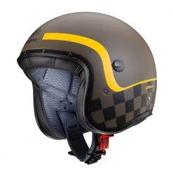 Custom Casco Jet Caberg Freeride Formula Marrone Opaco