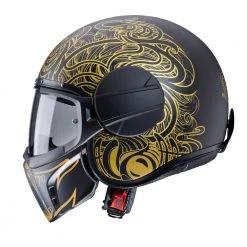 Fibra Casco Caberg Ghost Maori Nero Opaco Oro -Caberg||Cardo||Brema shop caberg ghostmaiori oro 2