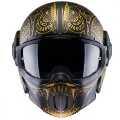 Fibra Casco Caberg Ghost Maori Nero Opaco Oro -Caberg||Cardo||Brema shop caberg ghostmaiori oro 3