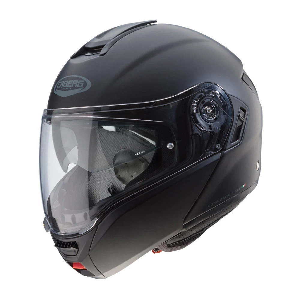 Fibra Casco Modulare Caberg Levo Nero Opaco 2 Fibra Casco Modulare Caberg Levo Nero Opaco - immagine 2
