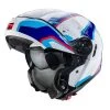 Fibra Casco Modulare Caberg Levo Sonar Bianco Blu Rosso