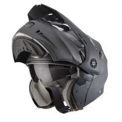 Policarbonato Casco Modulare Caberg Tourmax Gun Metal Opaco